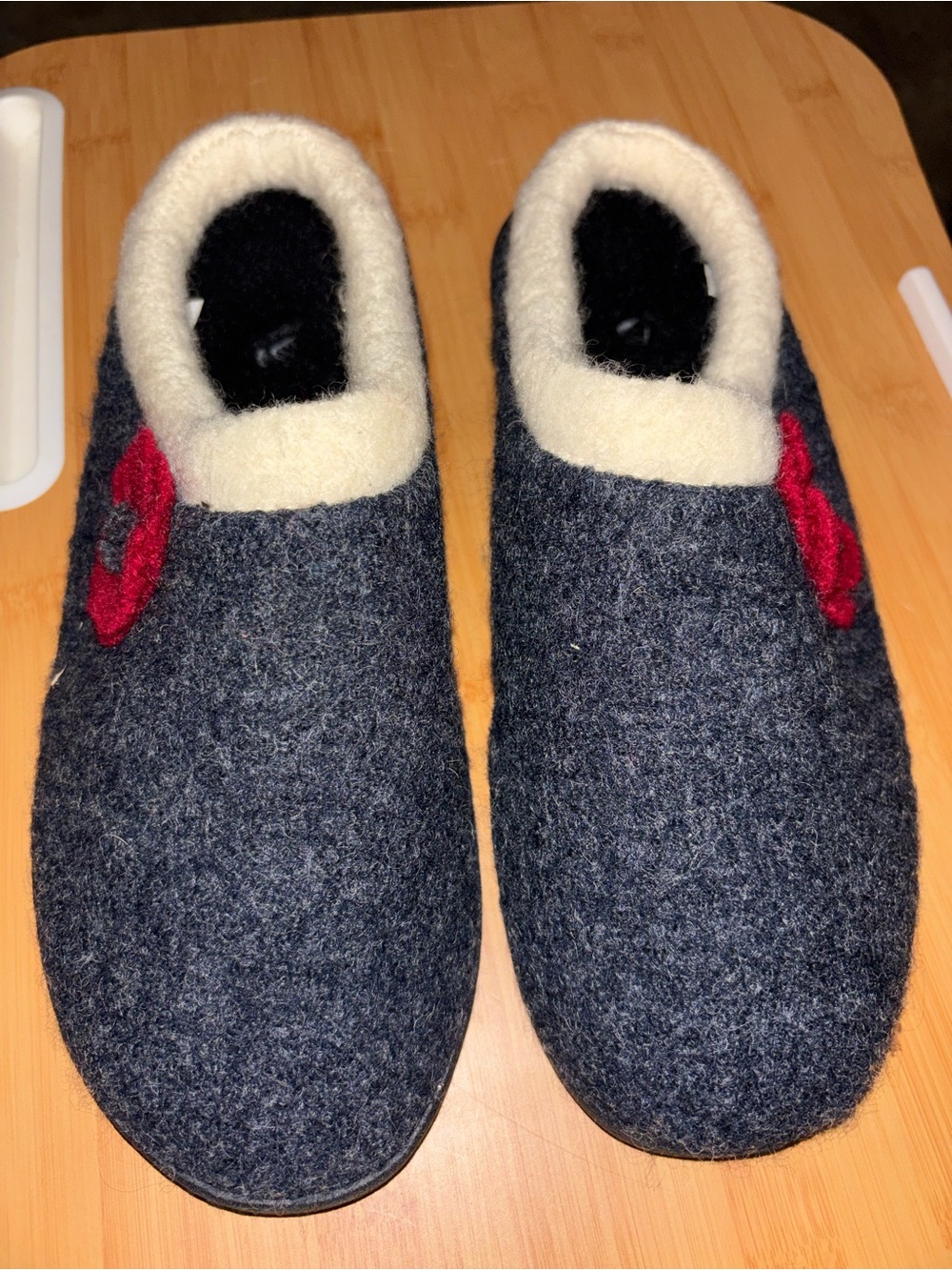 Acorn Charcoal Boiled Wool Clog Slip-On